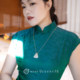 MissQueeny Qiwei|18K gold and white jade Buddha pendant braided rope new Chinese style elegant