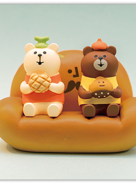 树脂解压日式桌面面包模型装饰