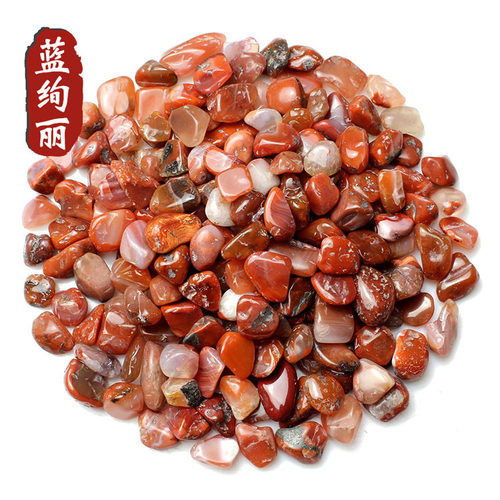 蓝绚丽 南红玛瑙碎石材料  修曼扎宝石 - 图1