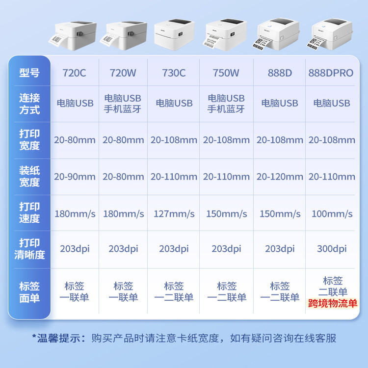 得力888DPRO跨境电商打印机快递专用25新款标签机外贸物流打单机,淘宝优惠券,粉丝福利购,淘宝优惠卷