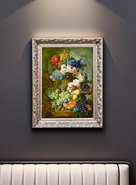 欧式复古相框金银实木油画框雕花
