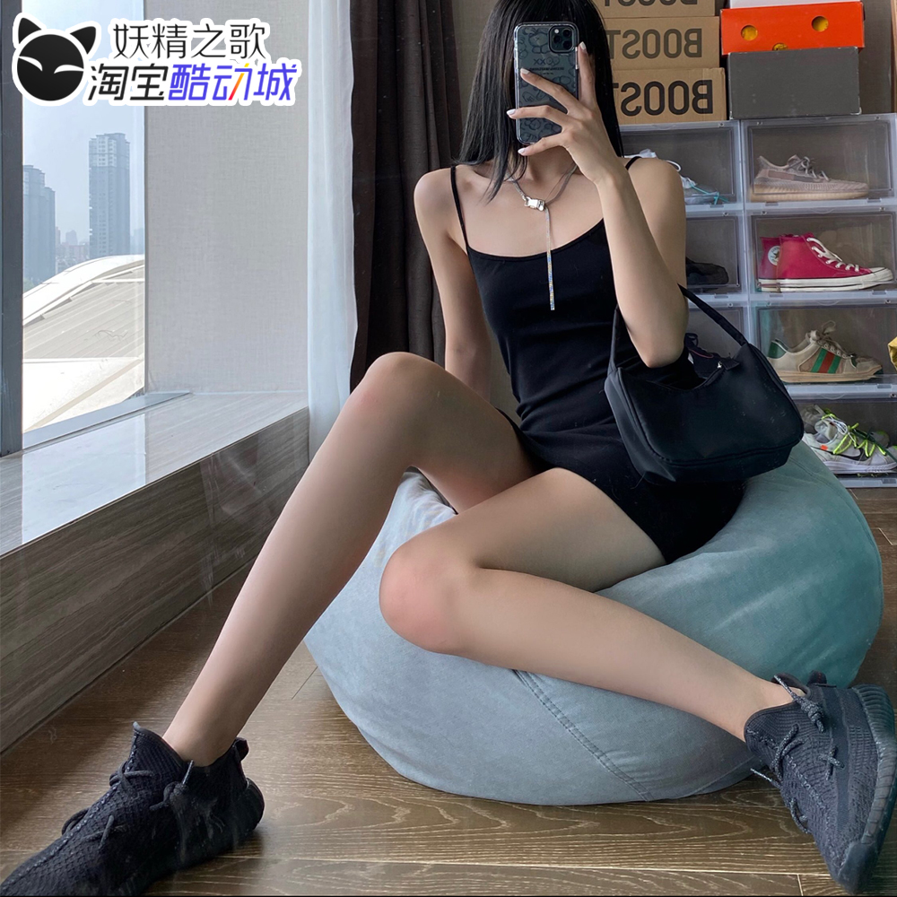 妖精之歌 Adidas Yeezy Boost 350 V2镂空侧透黑天使跑鞋 FU9006-图0