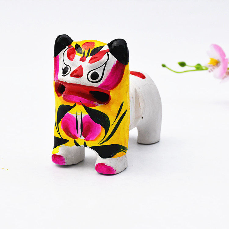 益智高密泥老虎白胚摆件节日礼品玩具工艺品山东特产教学涂鸦填色