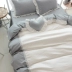 Cotton Lace Princess Wind Four-Piece Girl Cotton Double quilt Dress Dress 1.8m Bed Simple 4 Piece Set Ins - Bộ đồ giường bốn mảnh