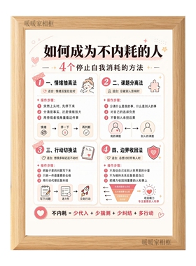 如何成为不内耗的人情绪管理相框