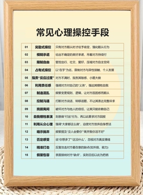 常见心理操控行为手段相框摆台