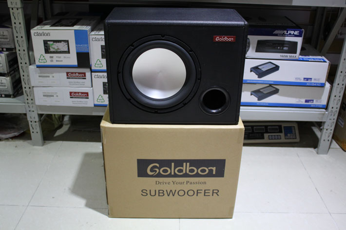 德国Goldbor车载低音炮SW1000AMP汽车低音喇叭含功放低音箱体 - 图0