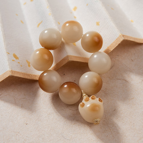 菩提猫爪指尖手捻文玩手串佛珠手持念珠把件绕指柔手串送朋友礼物 - 图3