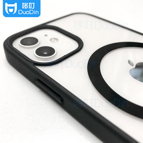 MSU12软边框PC透明壳适用苹果13Pro防摔TPU全包12PM保护SE3手机套苹果8红色iPhone8plus透明天蓝色xsmax机壳 - 图1