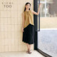 ເສື້ອຢືດ jacquard chiffon ທີ່ມີໂຄງສ້າງ Aijutu ສໍາລັບແມ່ຍິງລະດູຮ້ອນແບບໃຫມ່ slimming lace-up sleeveless top
