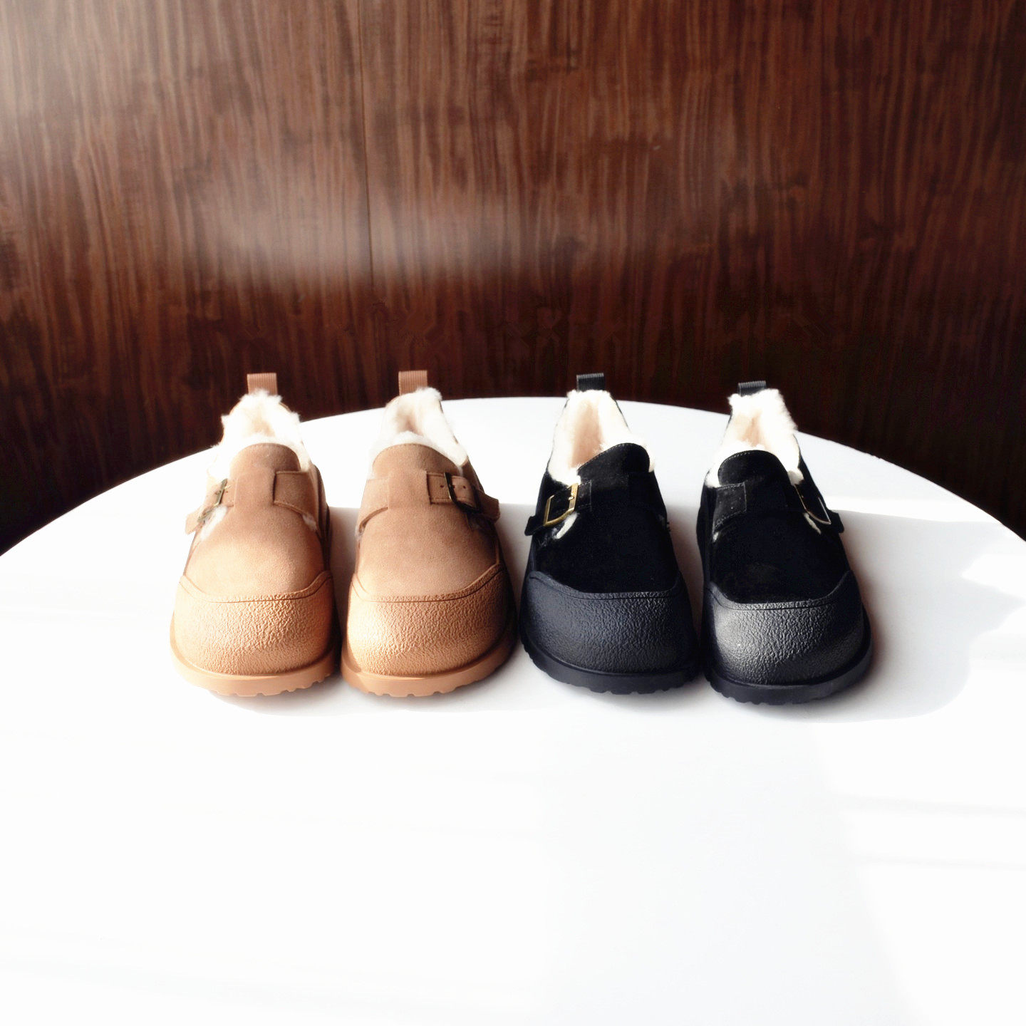 羊毛~ 俄罗斯单~ 牛反绒真皮棉鞋2025冬季新款毛毛鞋休闲保暖单鞋,淘宝优惠券,粉丝福利购,淘宝优惠卷