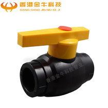 Drinking water special pipe fittings PE steel core ball valve steel heart water heating fitting full plastic ball valve hot melt valve 20 2532