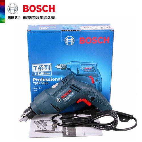 正品博世BOSCH家用可调速正反转起子机电动螺丝刀手电钻TBM3400 - 图2