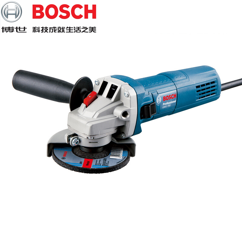 正品博世BOSCH金属打磨细手柄手砂轮GWS750-125角磨机GWS750-100 - 图0