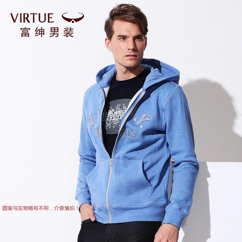 Virtue 富绅 男款美式休闲卫衣 天猫优惠券折后¥38包邮(¥168-130)连帽款、圆领款多色可选
