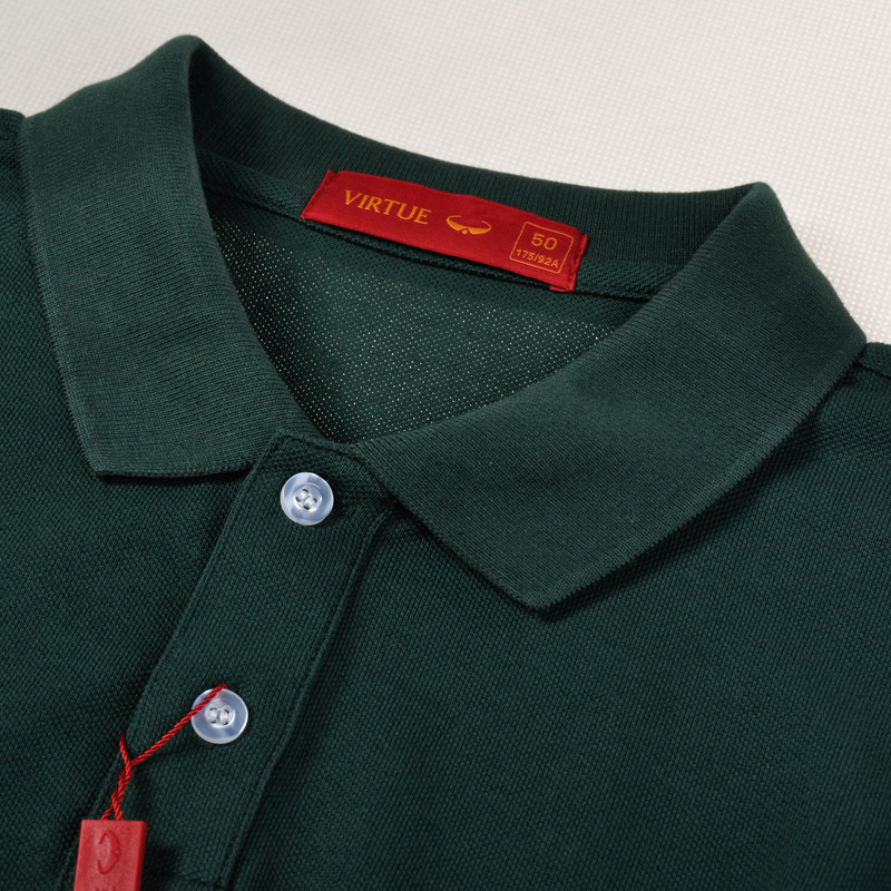 富绅纯棉翻领长袖商务休闲款polo衫 富绅T恤
