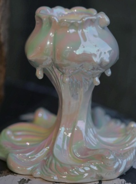 炸窑社香薰烛台手作陶瓷