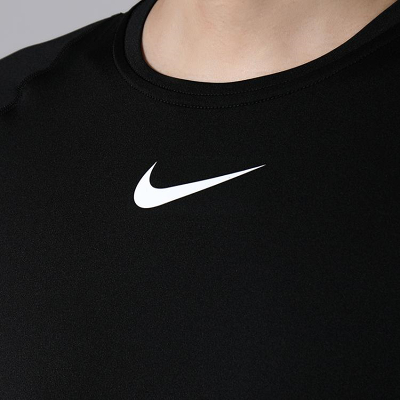 NIKE PRO耐克男子篮球跑步健身训练运动短袖紧身衣BV5632-010 - 图1