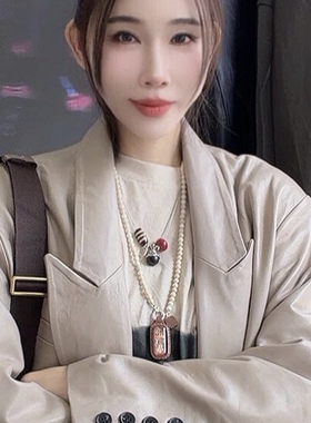 藏式嘎乌盒扎基拉姆黄财神毛衣链中式项链服装百搭唐卡玉石新款