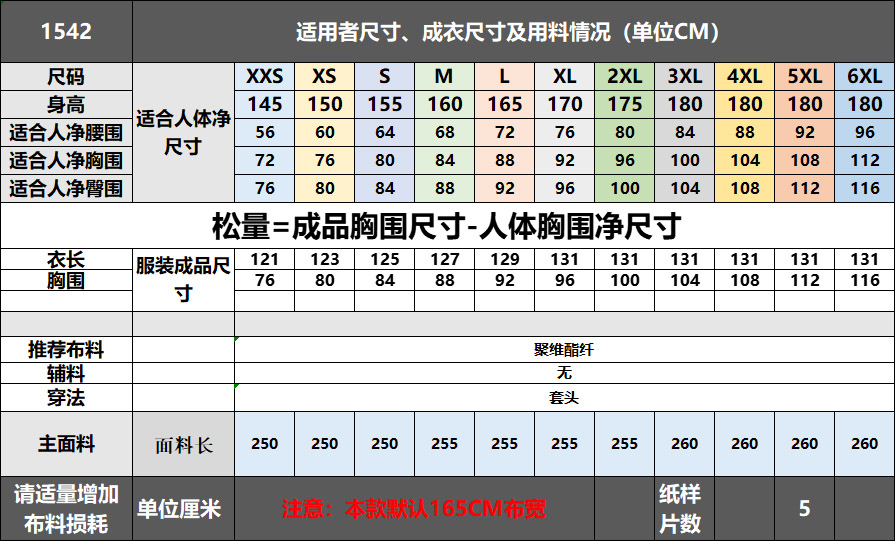 1542 前后带褶吊带连衣裙纸样 富婆风大摆吊带裙气质提升单件图纸 - 图0