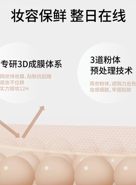 洁颜美12H持妆粉底液水润透亮