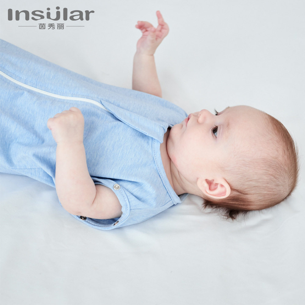 茵秀丽夏季薄款婴儿防惊跳襁褓包巾新生儿纯棉弹力可拆袖婴儿睡袋,淘宝优惠券,粉丝福利购,淘宝优惠卷