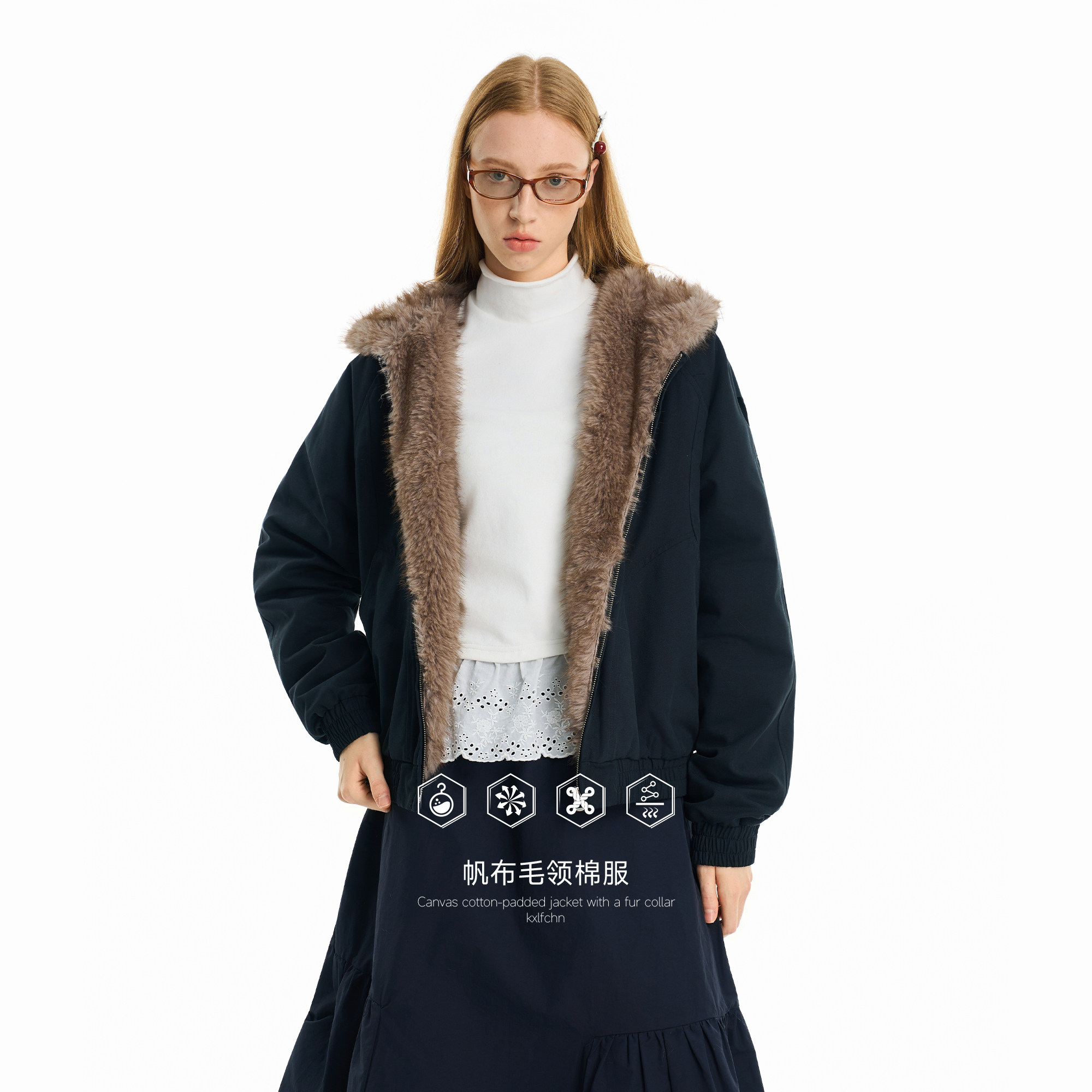 KXLFCHN空穴来风毛领座山雕时尚棉外套夹克男宽松百搭连帽棉衣女,淘宝优惠券,粉丝福利购,淘宝优惠卷