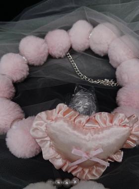 ddlg断面毛绒口塞女可爱可调节