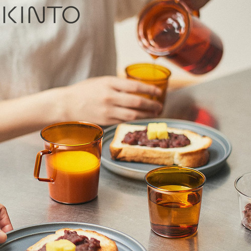 正品日本KINTO CAST 耐热玻璃咖啡杯水杯茶杯 牛奶饮料啤酒杯茶壶 - 图2