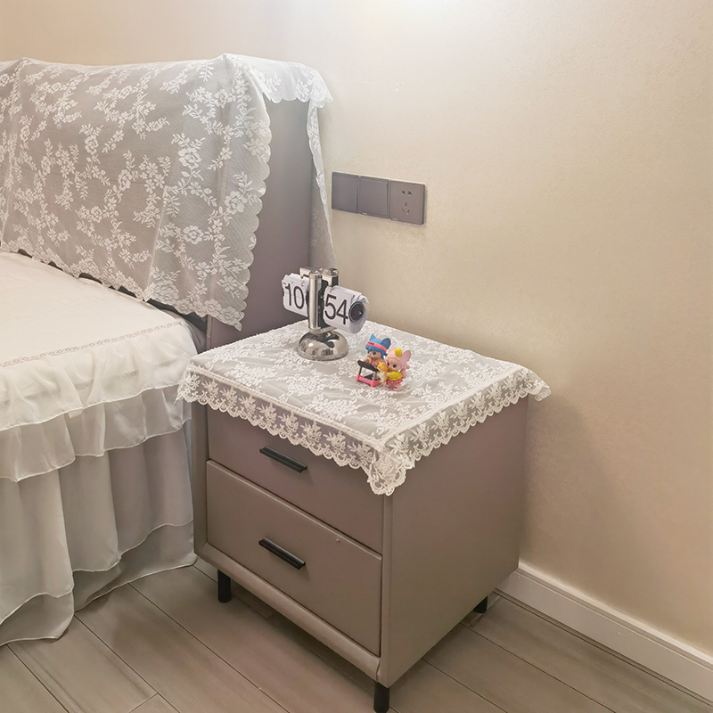 美式法式床头柜盖巾电视机罩搭巾音响打印机防尘布立体绣花蕾丝,淘宝优惠券,粉丝福利购,淘宝优惠卷