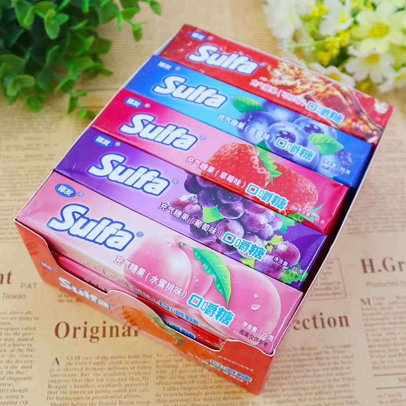 穗发充气糖果口嚼糖条装果味软糖经典校园可乐味可吞咽怀旧零食,淘宝优惠券,粉丝福利购,淘宝优惠卷
