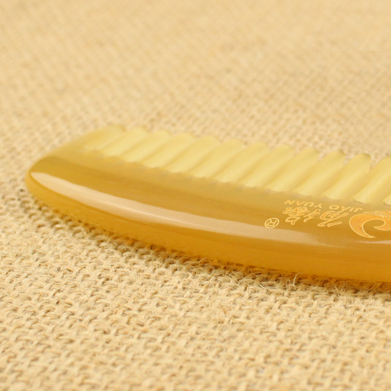 角缘牛角梳粗齿宽齿卷发打结个人护理头皮按摩梳天然绵羊角梳子,淘宝优惠券,粉丝福利购,淘宝优惠卷