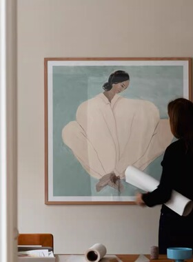 Sofia Lind 小众艺术风格装饰画方形挂画 艺术微喷油画布画廊配画