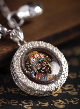 平安健康扎基拉姆藏地女财纯手工招财老师制作擦擦项链财富男女款