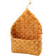 Kitchen American style pastoral leather handle wall-mounted basket