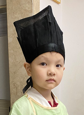 男童汉服帽子唐朝古装帽子李白帽