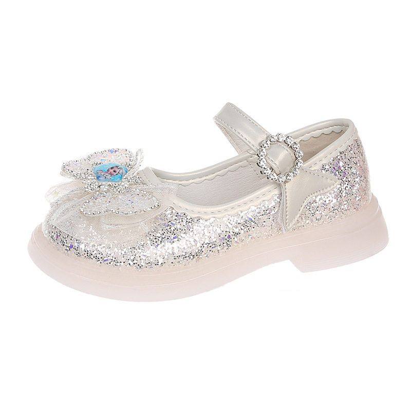 2025新款爱莎女童公主鞋水晶春秋软底单鞋洋气小女孩带灯儿童皮鞋,淘宝优惠券,粉丝福利购,淘宝优惠卷