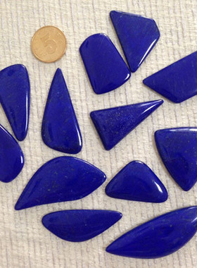 天然青金石随型半成品界面大青坊