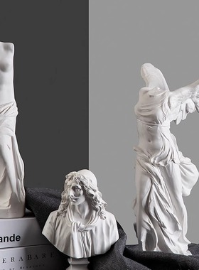 欧胜利女神人物像雕塑创意树脂