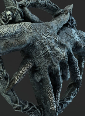 跨境新品恶魔之手挂件树脂工艺品