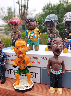 树脂人物模型小摆件花园摆件