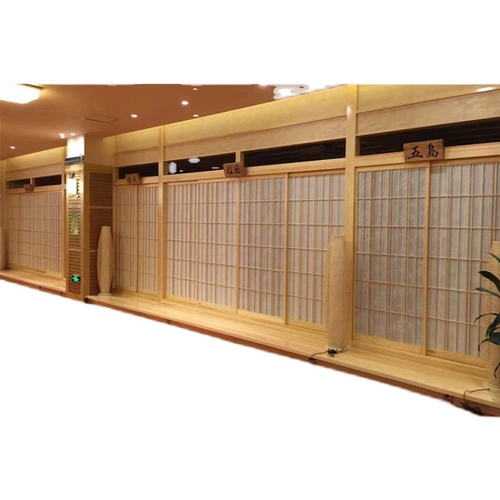 Пользовательская перегородка сплошная древесная решетка Японская стиль деревянные окна на заказ цветочные решетки китайский chengdu сплошной древесина