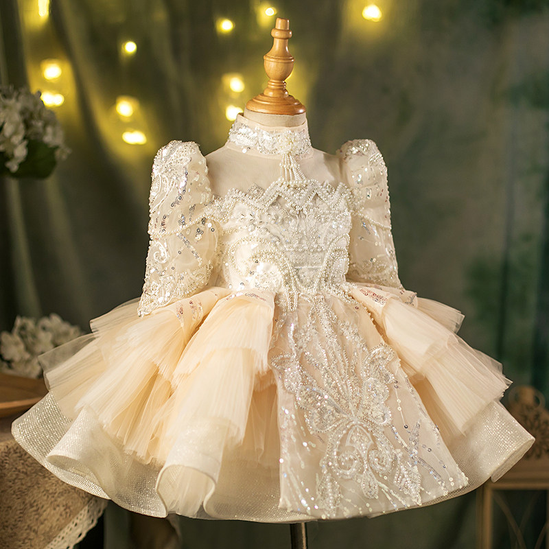 儿童礼服公主裙小女孩生日小礼服花童走秀钢琴演出服女童礼服婚纱,淘宝优惠券,粉丝福利购,淘宝优惠卷