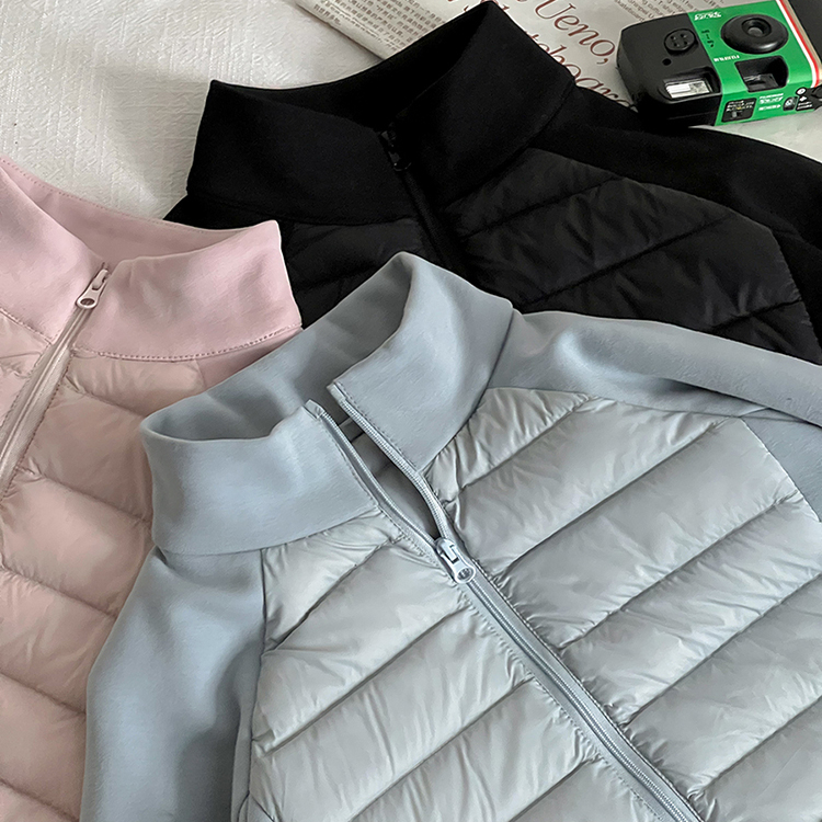 依依妈男童拼接新国标90白鸭绒羽绒服儿童冬装宝宝纯色保暖外套潮 - 图1