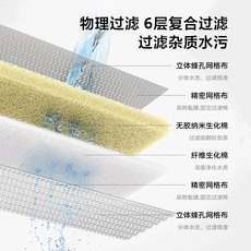 Фильтровальный материал 小米米家智能鱼缸滤芯原装物理生化不堵水6层复合过滤3种硝化模块