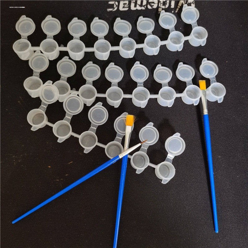多款丙烯颜料条分装盒6连体水彩颜料盒透明调色盘塑料空盒,淘宝优惠券,粉丝福利购,淘宝优惠卷
