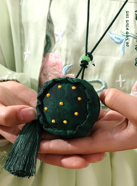 端午礼盒香包香囊diy手工礼品挂件仿真莲蓬艾草挂件礼物