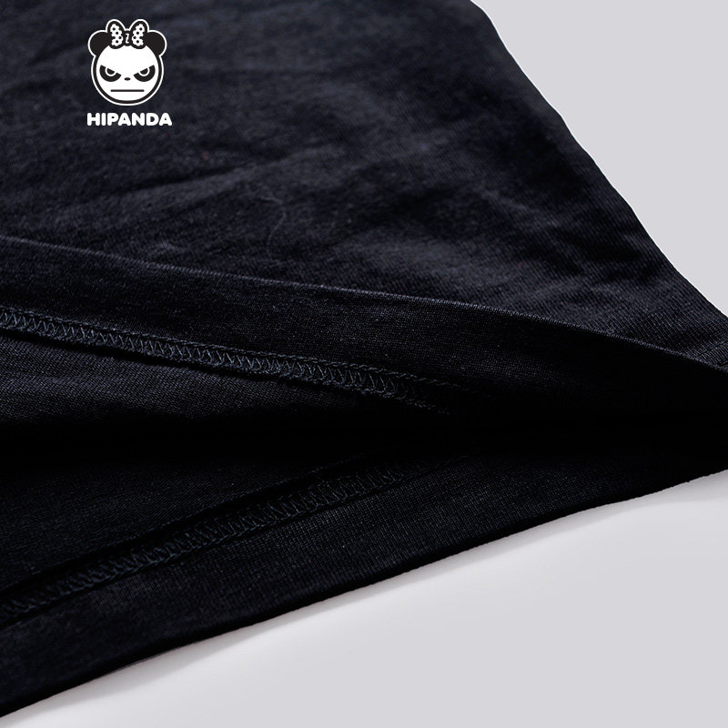 hipanda设计潮牌女款经典熊猫t恤 hipandaT恤