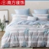 Khăn trải giường miền Nam bốn mảnh cotton cotton ký túc xá ba mảnh vải lanh chăn bao gồm giường lưới màu đỏ giường - Bộ đồ giường bốn mảnh