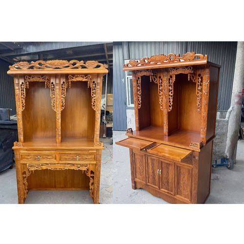 实木佛龛立柜土地神台佛龛柜神龛祖先牌位柜财神供桌供台家用佛柜 - 图1